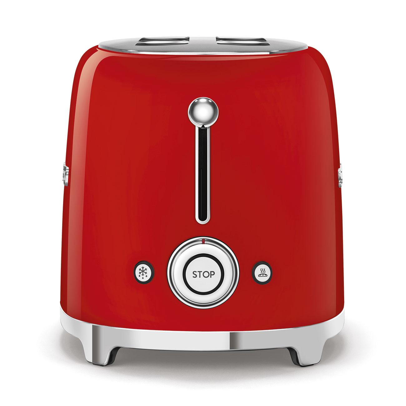 SMEG Tostapane a 2 slot lungo - rosso  