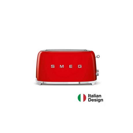 SMEG Tostapane a 2 slot lungo - rosso  