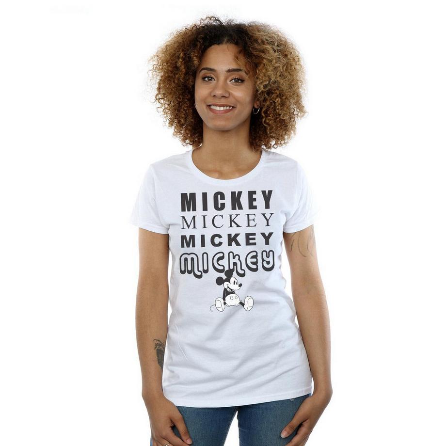 Disney Mickey Mouse Repeat Print T-Shirt  