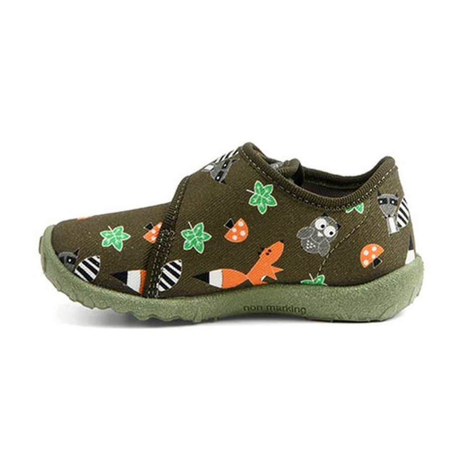 Superfit Spotty Tierdruck Klettverschluss Hausschuhe  
