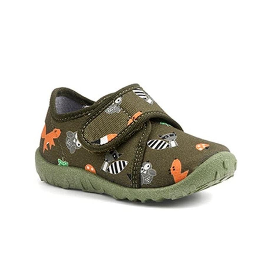 Superfit Spotty Tierdruck Klettverschluss Hausschuhe  