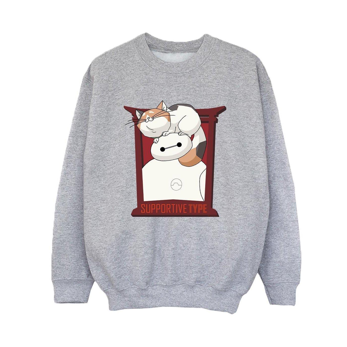 Image of Big Hero 6 Baymax Frame Support Sweatshirt Unisex Grau 140/146