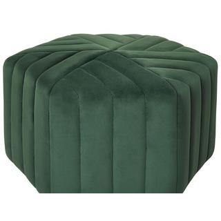 Beliani Pouf en Velours Rétro MURIETTA  