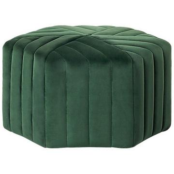 Pouf aus Samtstoff Retro MURIETTA