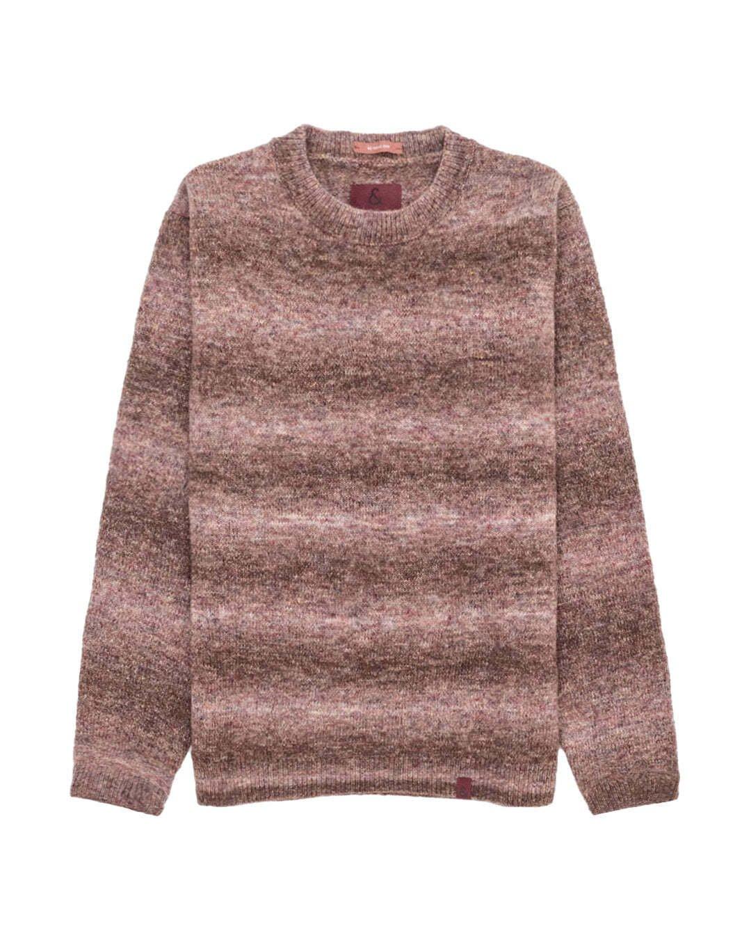 Image of Strickpullover Roundneck Degradé Herren Rosa XXL