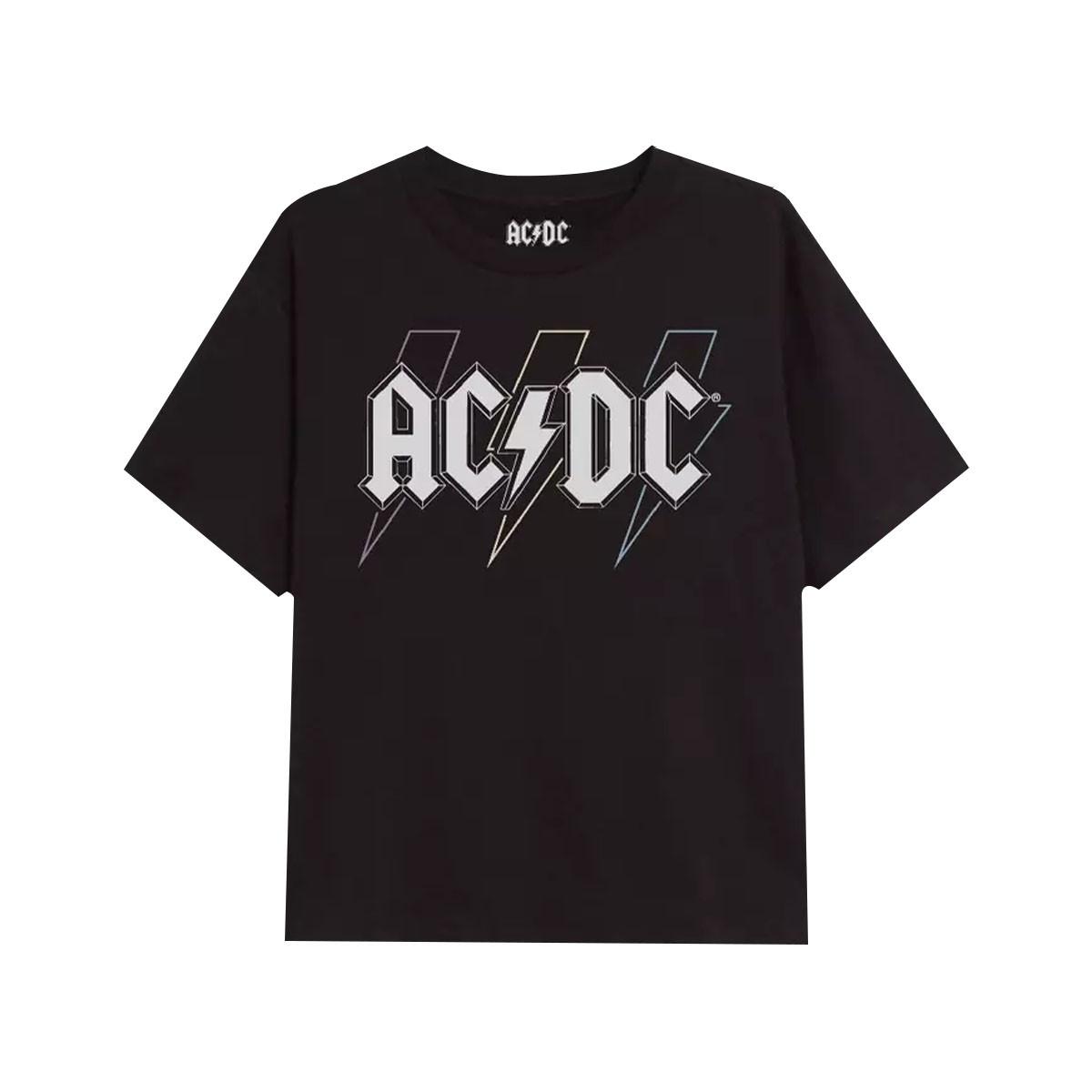 Image of Acdc Tshirt Mädchen Schwarz 146/152