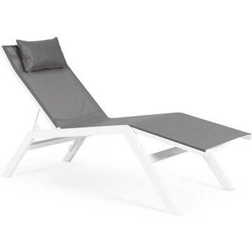 Chaise longue de jardin Krion blanc