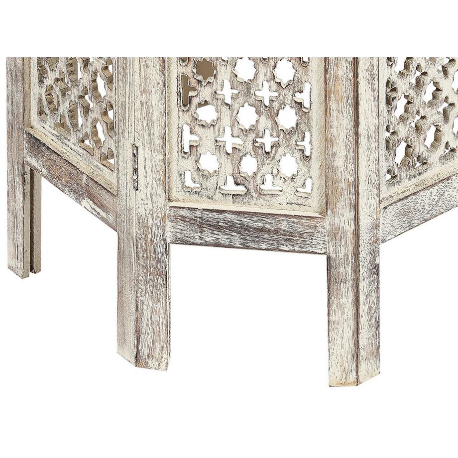 Beliani Beistelltisch aus Mangoholz Retro SANTRA  