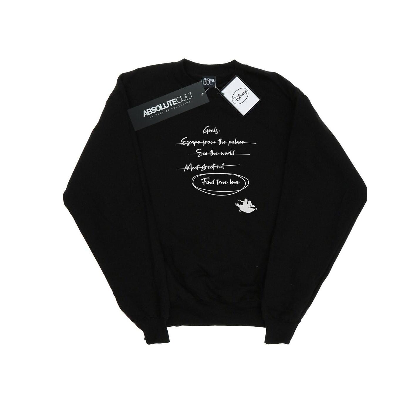 Image of Aladdin Jasmine Goals Sweatshirt Unisex Schwarz 128