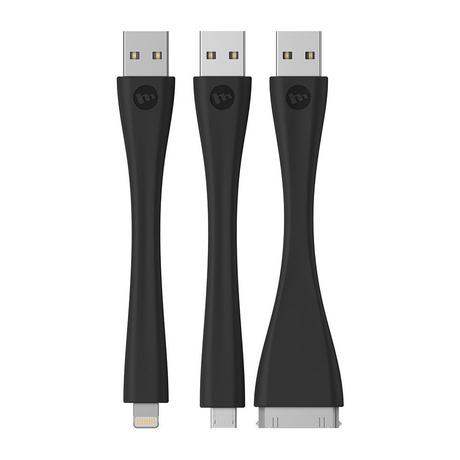 mophie  2130_USB-TK-1-BLK câble USB USB 2.0 USB A Micro-USB B/Lightning/Apple 30-pin Noir 