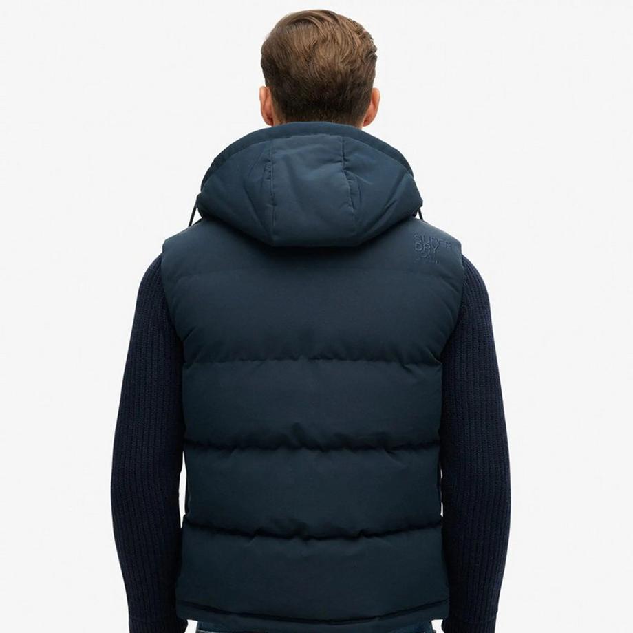 Superdry Everest Gilet Imbottito con Cappuccio  