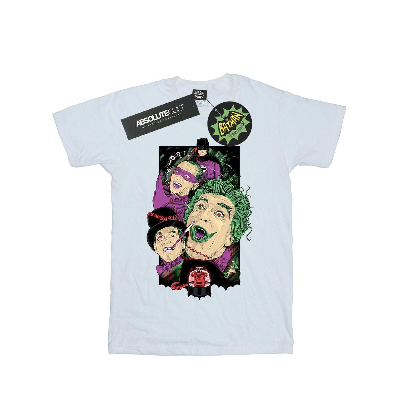 Image of Batman Tv Series Rogues Gallery Tshirt Damen Weiss XL