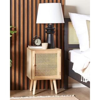 Beliani Table de chevet en MDF Rustique ALMO  