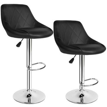 Lot de 2 tabourets de bar WALDEMAR