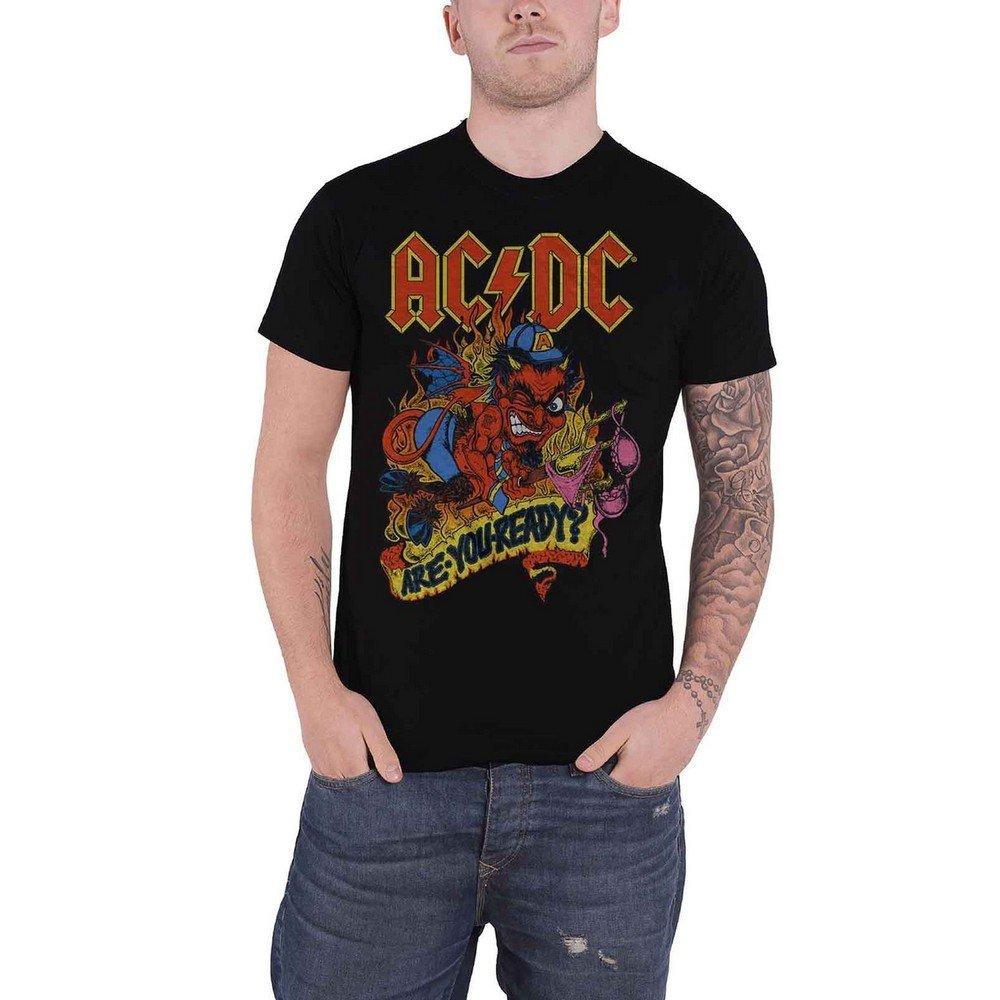 Image of Acdc Are You Ready? Tshirt Damen Schwarz XXL