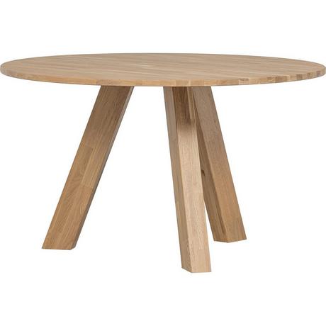 mutoni Table à manger Rhonda chêne naturel 129x129  