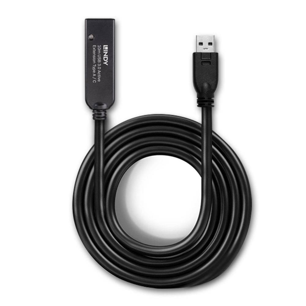 LINDY  10m USB 3 Aktivverlängerung Typ A an C 