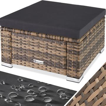 Pouf en résine tressée