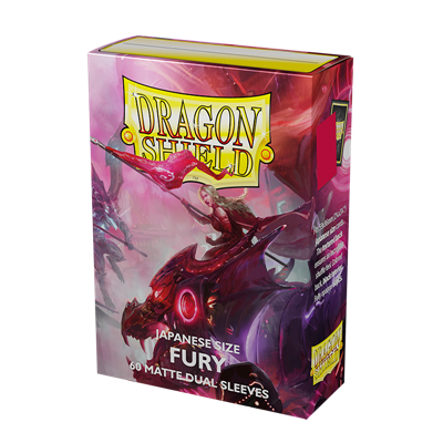 Dragon Shield  DRAGON SHIELD JAPANESE SIZE DUAL MATTE SLEEVES - FURY 'ALARIA, COMMONWEALTH CHAMPION' (60 SLEEVES) 