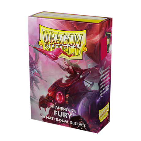 Dragon Shield  DRAGON SHIELD JAPANESE SIZE DUAL MATTE SLEEVES - FURY 'ALARIA, COMMONWEALTH CHAMPION' (60 SLEEVES) 