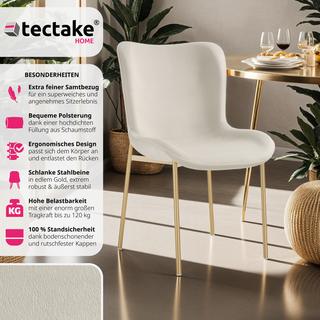 Tectake Chaise rembourrée Tessa  