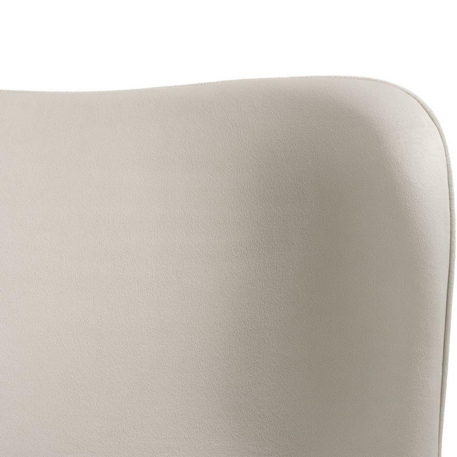 Tectake Chaise rembourrée TESSA forme ergonomique avec dossier haut  