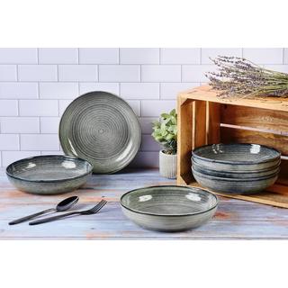 BJÖRN Set di piatti fondi ZEN - naturale  