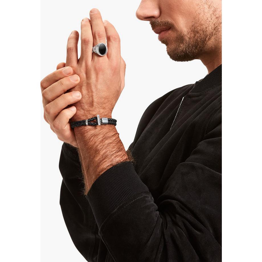 Thomas Sabo  Armband Doppelt Geflochtenes Leder 