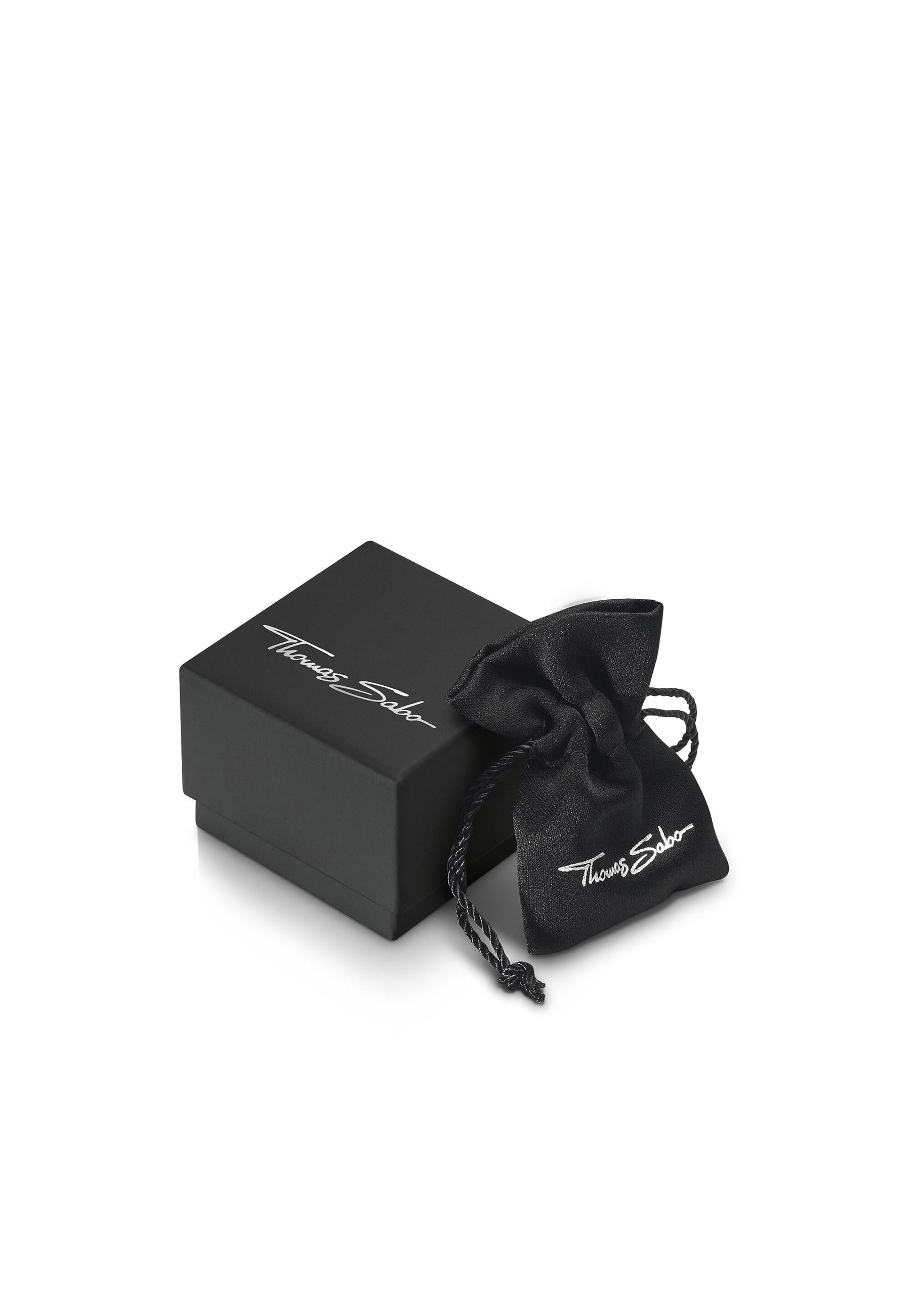 Thomas Sabo  Bracelet Double Tresse en Cuir Noir 