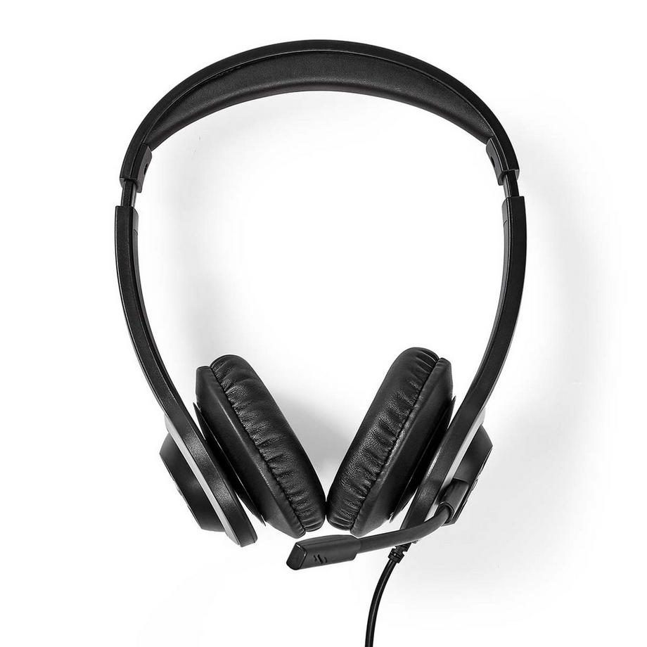 Nedis  Casque PC | OEUR | Stéréo | USB Type-A / USB Type-C ™ | Microphone pliable | Noir 
