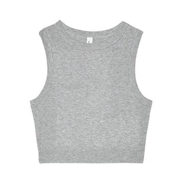 Ärmelloses Oberteil kurz geschnitten