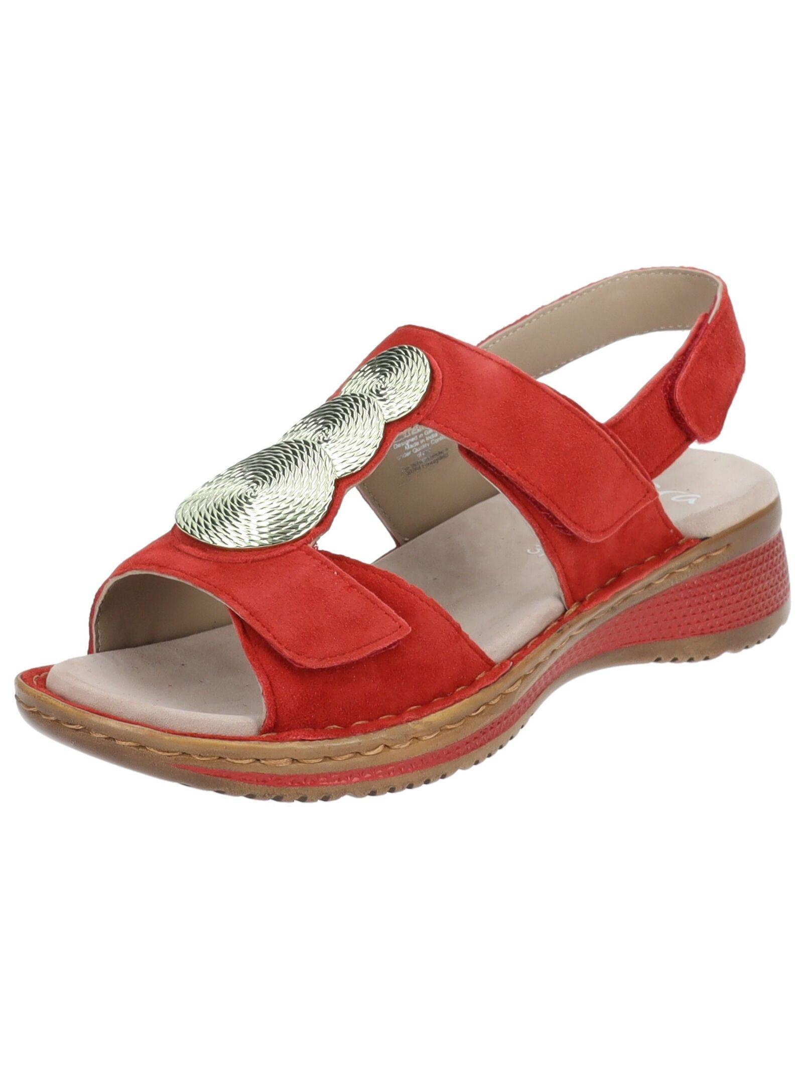 Image of Sandalen 12-29002 Damen Rot Bunt 41