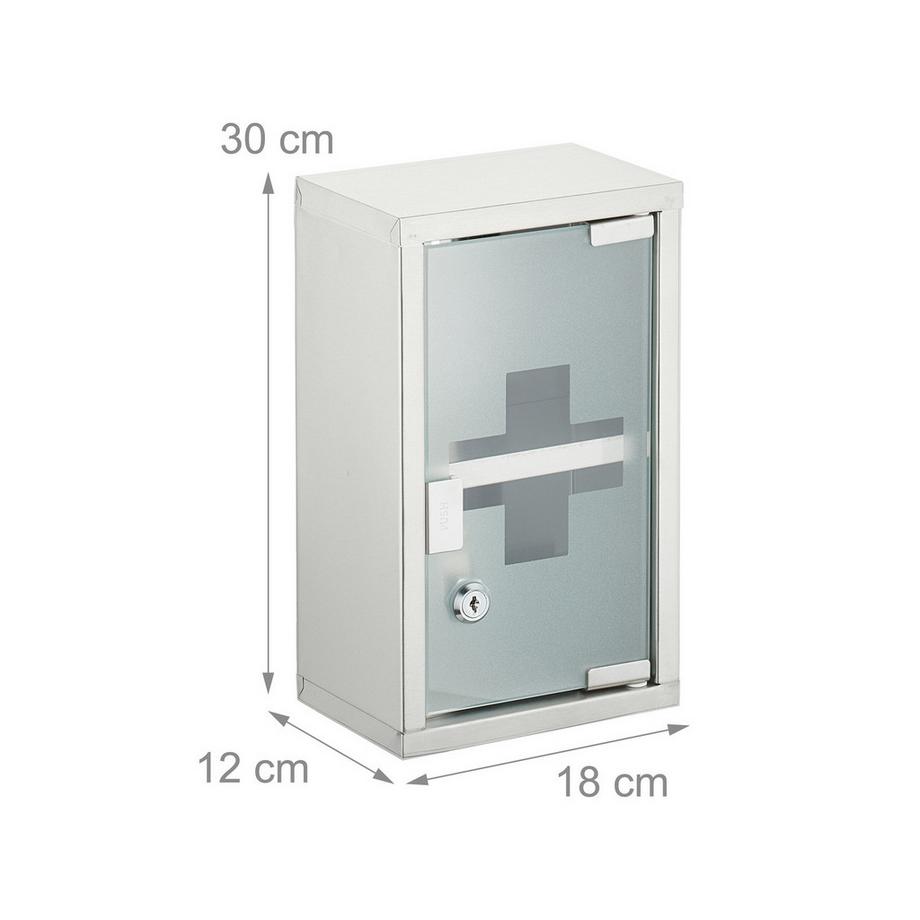 Northix Medikamentenschrank, 2 Fächer  