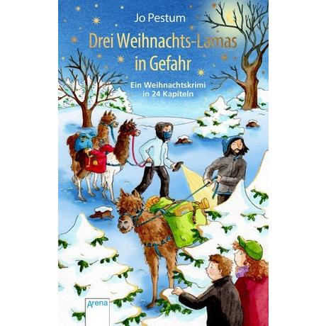 Drei Weihnachts-Lamas in Gefahr Jo Pestum Copertina rigida 