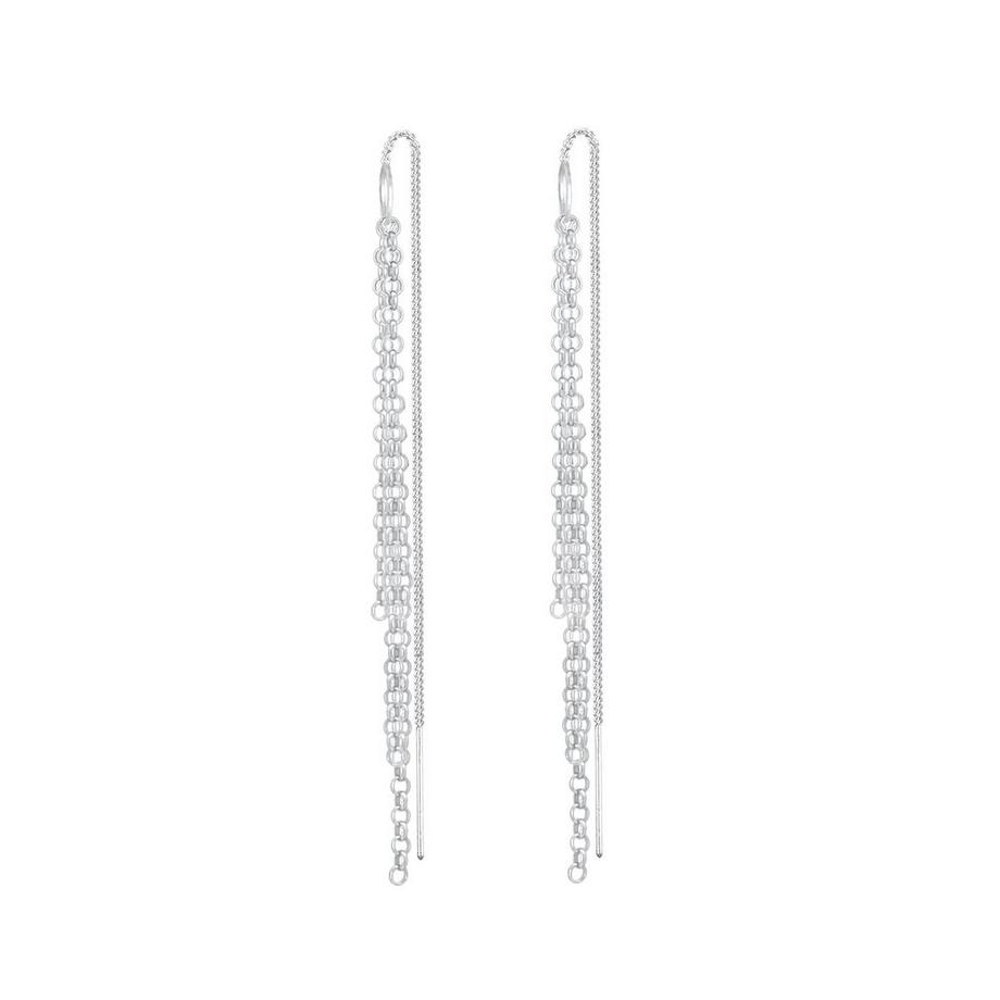 Elli  Boucles d'Oreilles Femmes Pendentif D'oreilles Chaînes Traversante 