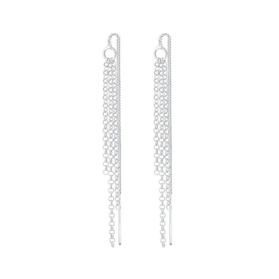 Elli  Boucles d'Oreilles Femmes Pendentif D'oreilles Chaînes Traversante 