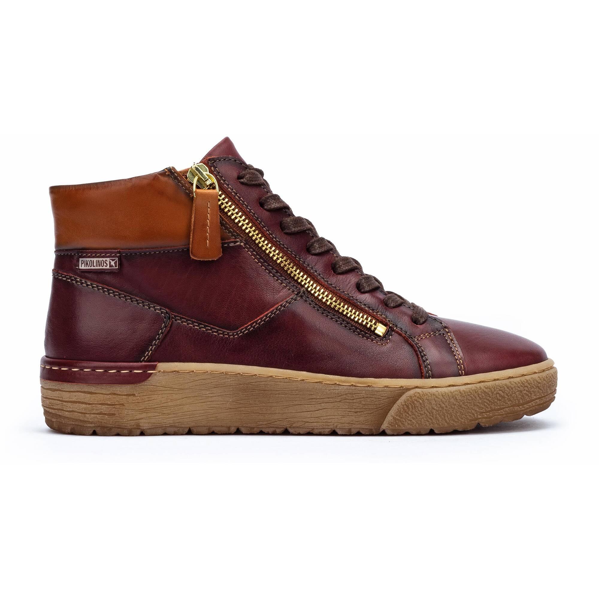 Image of Vitoria - Leder Sneakers Damen Rot 36