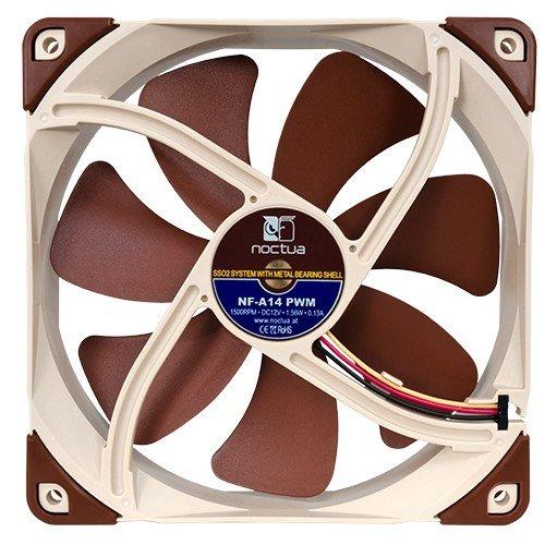 Noctua  NF-A14 PWM Case per computer Ventilatore 14 cm Marrone 
