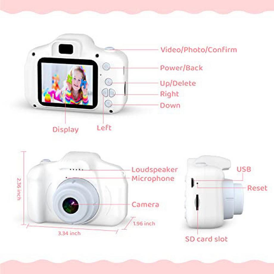 Activity-board  Digitalkamera für Kinder, wasserdichte Action-Kamera 