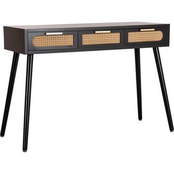 Table console Josine noir 110x40x78