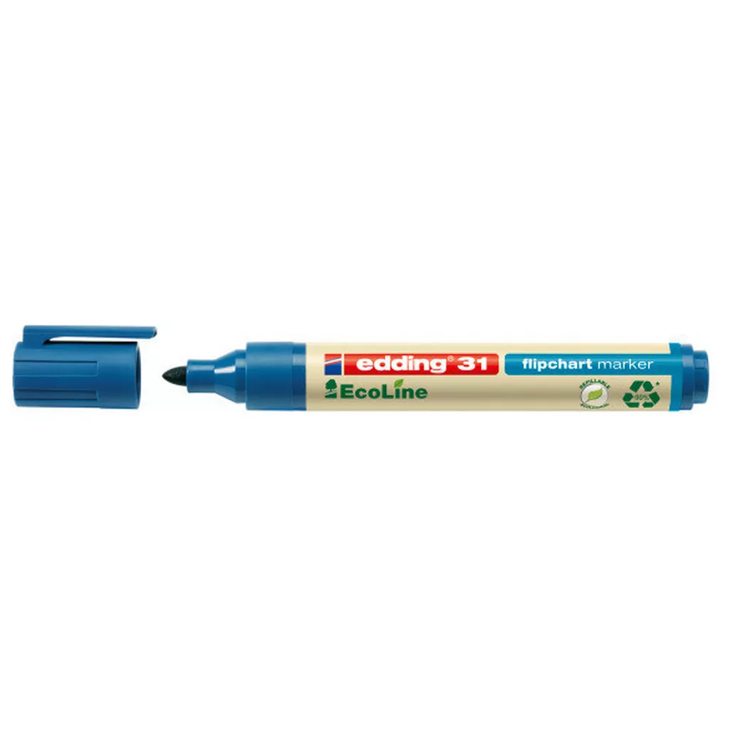 edding 31 Ecoline Flipchart Marker Blue 4-31003