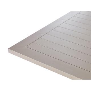 Beliani Tavolo da pranzo da giardino en Alluminio Industriale CASCAIS  