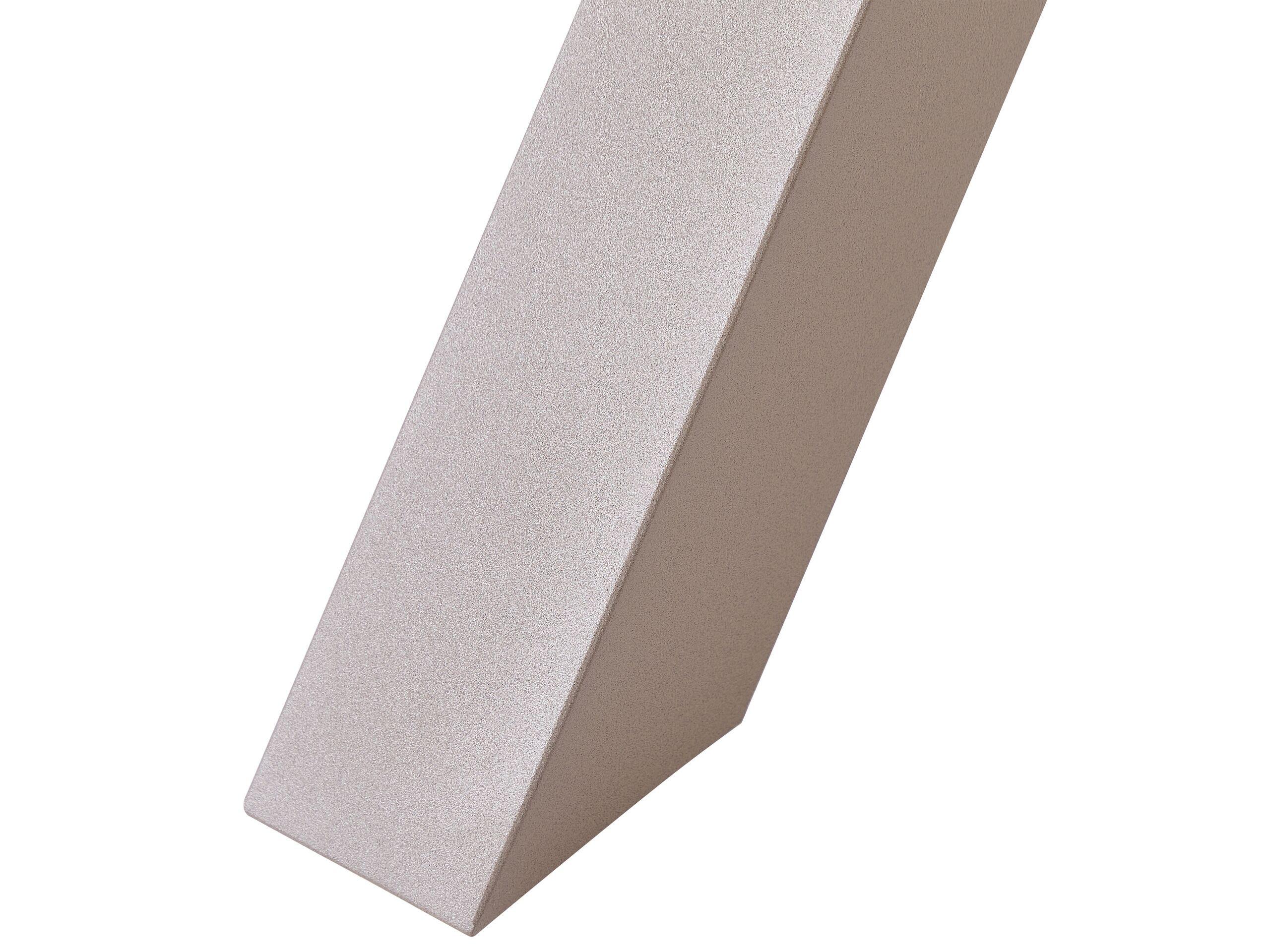 Beliani Tavolo da pranzo da giardino en Alluminio Industriale CASCAIS  