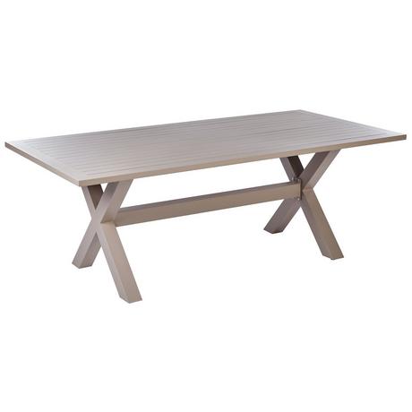 Beliani Tavolo da pranzo da giardino en Alluminio Industriale CASCAIS  