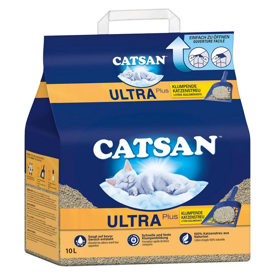 CATSAN  Lettiera per gatti Catsan ULTRA PLUS, 10L 