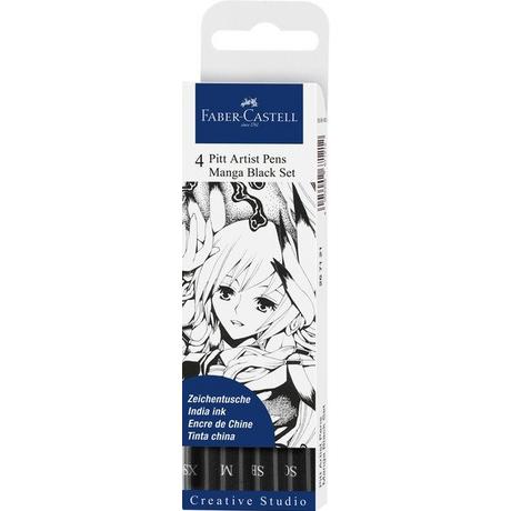 Faber-Castell FABER-CASTELL Pitt Artist Pen Manga  4 Stück  