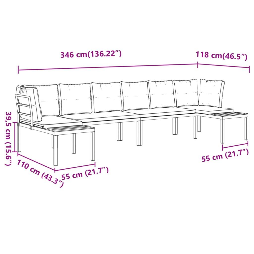 VidaXL Garten sofagarnitur  