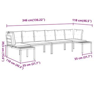 VidaXL Garten sofagarnitur  