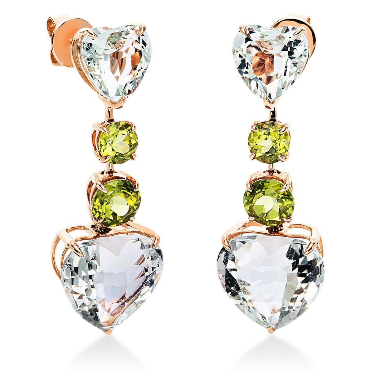 Image of Ohrstecker 750/18k Rotgold Amethyst 21.4ct. Damen Gold ONE SIZE