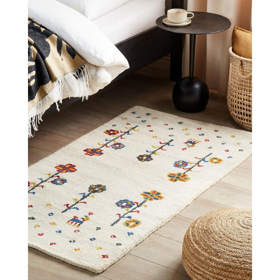 Beliani Teppich aus Wolle  HUSUNLU  